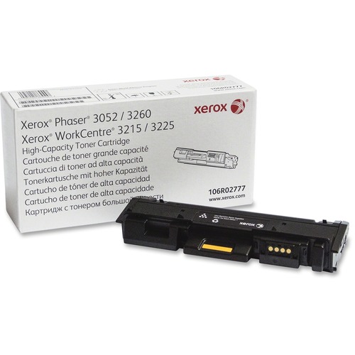 Xerox Original Toner Cartridge - Laser - High Yield - 3000 Pages - Black - 1 Each - Laser Toner Cartridges - XER106R02777