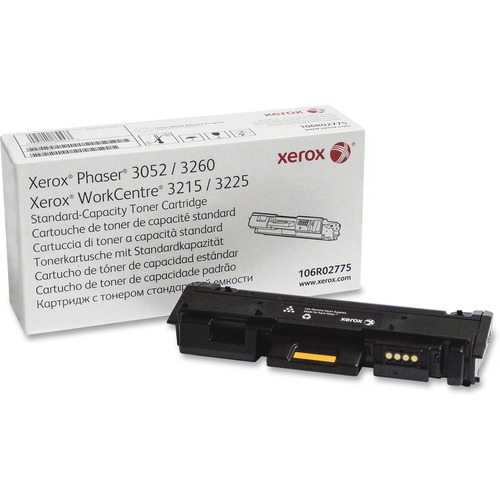 Xerox Original Toner Cartridge - Laser - Standard Yield - 1500 Pages - Black - 1 Each - Laser Toner Cartridges - XER106R02775