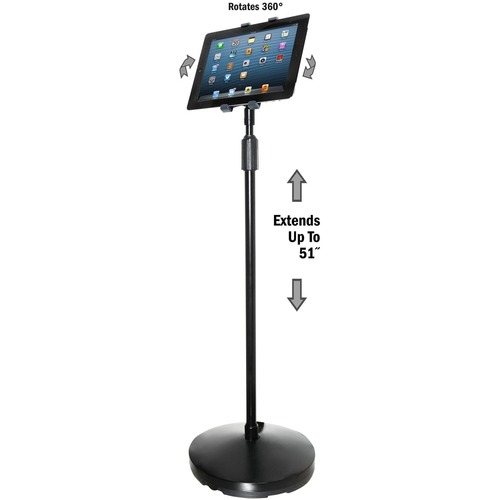 Kantek Tablet Floor Stand - Floor Stand - Black