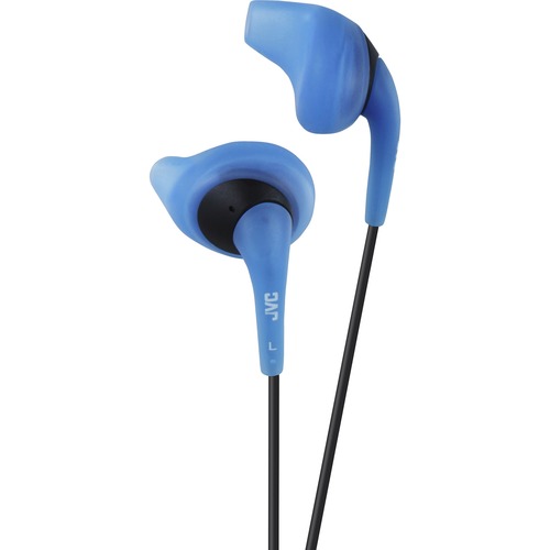 JVC Gumy HA-EN10 Earphone - Stereo - Mini-phone (3.5mm) - Wired - Earbud - Binaural - In-ear - 3.28 ft Cable - Blue