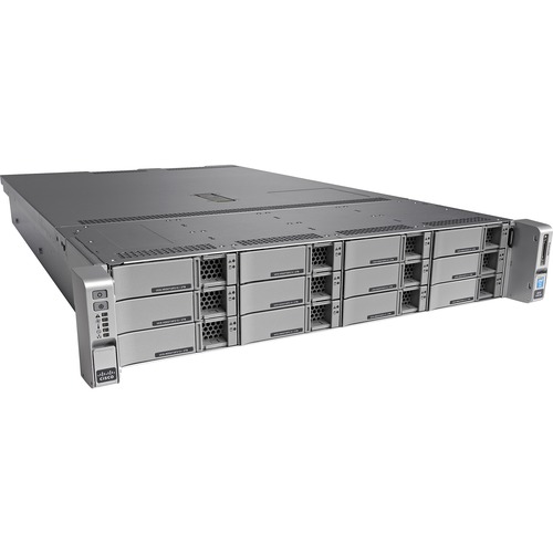 Cisco Barebone System - 2U Rack-mountable - 2 x Processor Support - Intel C610 Chip - 1.50 TB DDR4 SDRAM DDR4-2133/PC4-17000 Maximum RAM Support - 24 Total Memory Slots - 12Gb/s SAS RAID Supported, Serial ATA Controller - Matrox G200e 8 MB Graphic(s) - 12