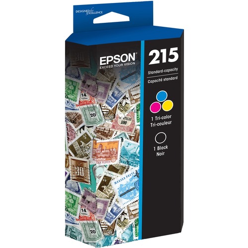 Epson DURABrite Ultra T215 Original Standard Yield Inkjet Ink Cartridge - Combo Pack - Black, Colour