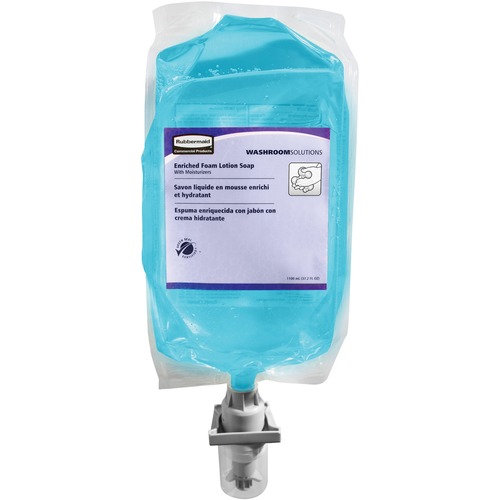 Rubbermaid AutoFoam Refill, Enriched Foam Moisturizing Hand Soap, 1100 mL - Light Floral Scent - 1.10 L - Teal - Hygienic - 1 Each = RUBFG750112