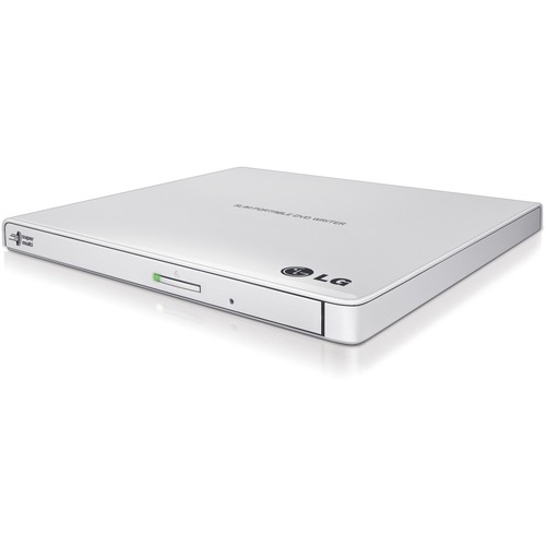 LG GP65NW60 DVD-Writer - External - Retail Pack - White - DVD-RAM/±R/±RW Support - 24x CD Read/24x CD Write/24x CD Rewrite - 8x DVD Read/8x DVD Write/8x DVD Rewrite - Double-layer Media Supported - USB 2.0