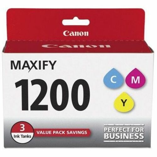 Canon PGI-1200CMY Original Standard Yield Inkjet Ink Cartridge - Cyan, Magenta, Yellow - 3 / Pack