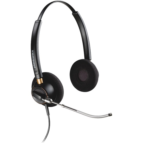 Plantronics EncorePro HW520V Headset - Stereo - Wired - Over-the-head - Binaural - Supra-aural - Noise Cancelling Microphone - Noise Canceling - PC Headsets & Accessories - PLN8943601