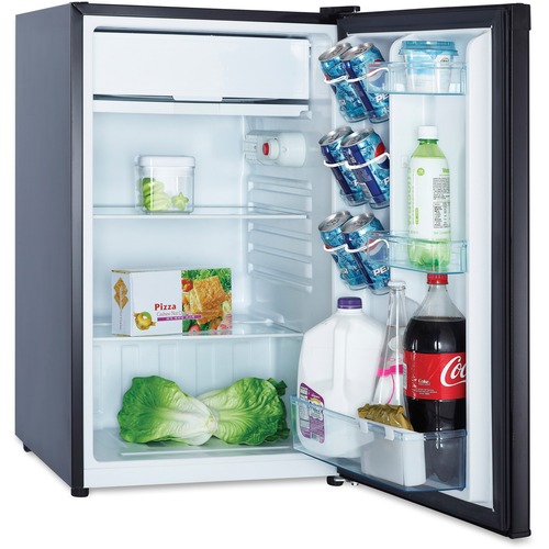 Avanti RM4416B 4.4 cubic foot Refrigerator - 4.40 ft³ - Manual Defrost - Undercounter - Manual Defrost - Reversible - 4.40 ft³ Net Refrigerator Capacity - 120 V AC - 228 kWh per Year - Black - Built-in