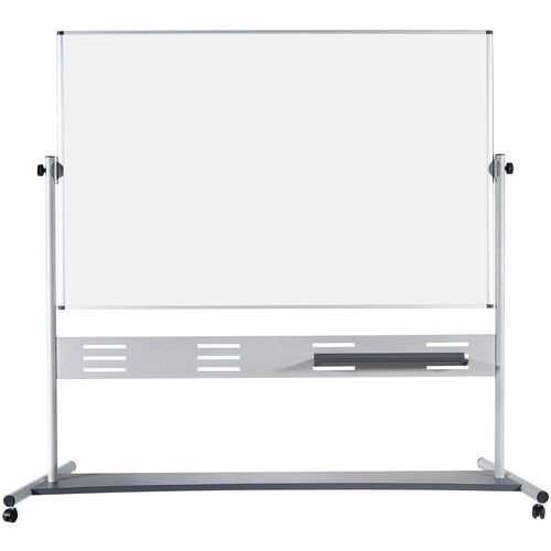 MasterVision Magnetic Dry Erase 2-sided Easel - 47.2" (3.9 ft) Width x 35.4" (3 ft) Height - Magnetic - Casters, Marker Tray - Assembly Required - 1 Each
