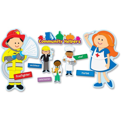 Carson Dellosa Education PreK-Grade 2 Community Help Bulletin Board Set - Theme/Subject: Learning - Skill Learning: Community - 41 Pieces - 4-8 Year - 1 / Set