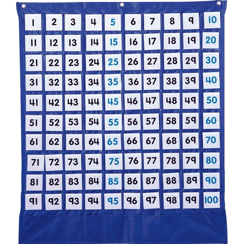 Carson Dellosa Education PreK-Grade 5 Deluxe Hundred Board Pocket Chart - Theme/Subject: Learning - Skill Learning: Mathematics, Color Matching - 4-11 Year - 1 Each