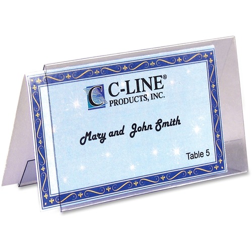 C-Line Laser, Inkjet Tent Card - White - Letter - 8 1/2" x 11" - 160 / Box - Tent & Placement Cards - CLI87527