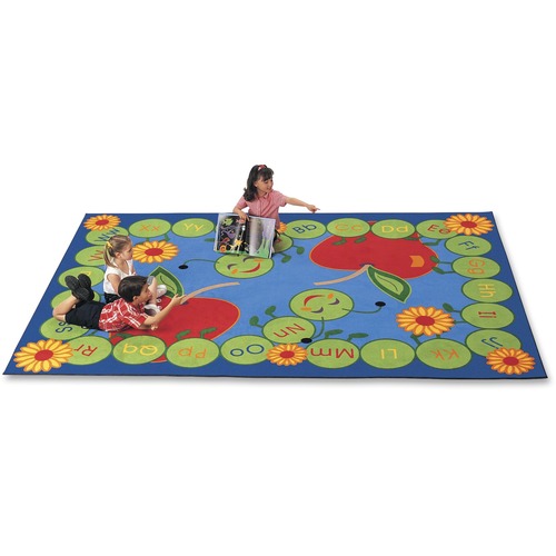 Carpets for Kids ABC Rectangle Caterpillar Rug - 100" Length x 70" Width - Rectangle