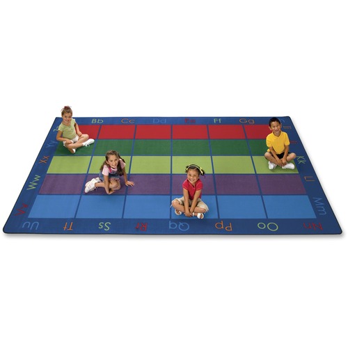 Carpets for Kids Colorful Places Seating Rug - 12 ft Length x 7.60" Width - Rectangle - Colorful Places