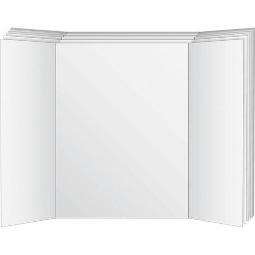 Geographics Royal Brites Project Board - 48" (4 ft) Width x 36" (3 ft) Height - White Surface - Rectangle - 3 / Carton
