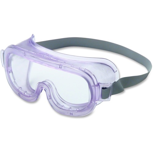 Uvex Classic Goggles Safety Eyewear - Dust, Moisture, Splash, Chemical, Ultraviolet, Particulate, Thread Abrasion Protection - Foam, Vinyl, Vinyl - Clear Lens - Clear Frame - Anti-fog, Adjustable Strap, Comfortable, Adjustable Headband, Vented, Built-in S