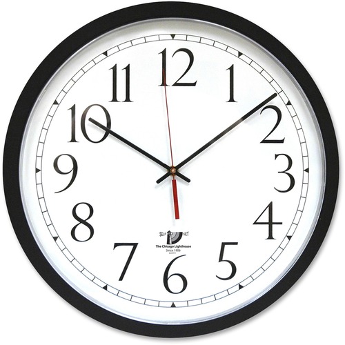 SKILCRAFT Slimline Wall Clock - Analog - Quartz - White Main Dial ...