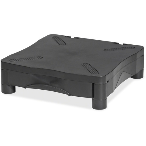 Kelly Ergonomic Monitor Stand - 60 lb Load Capacity - 4" Height x 13.25" Width x 13.50" Depth - Plastic - Black