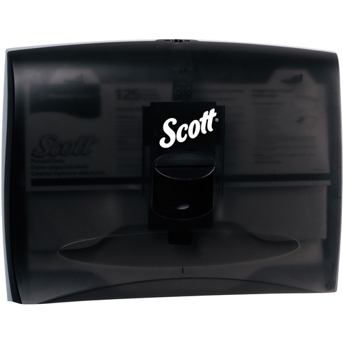 Scott Windows Seat Cover Dispenser - 13.3" Height x 17.5" Width x 2.3" Depth - Black - Key Lock