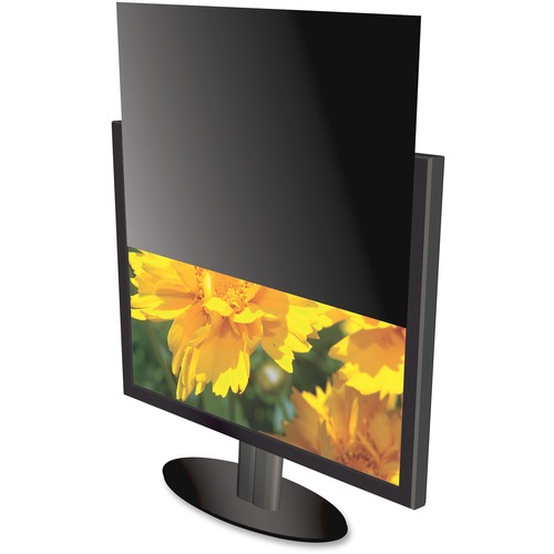 Kantek 16:9 Ratio LCD Monitor Privacy Screen Black - For 20" Widescreen Monitor - 1