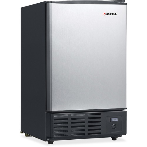 Lorell 19-Liter Stainless Steel Ice Maker - 19 L Per Day - Stainless Steel - Stainless Steel - Ice Buckets - LLR73210
