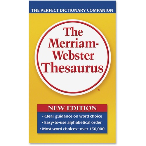 Merriam-Webster Paperback Thesaurus Printed Book - 800 Pages - Book - English