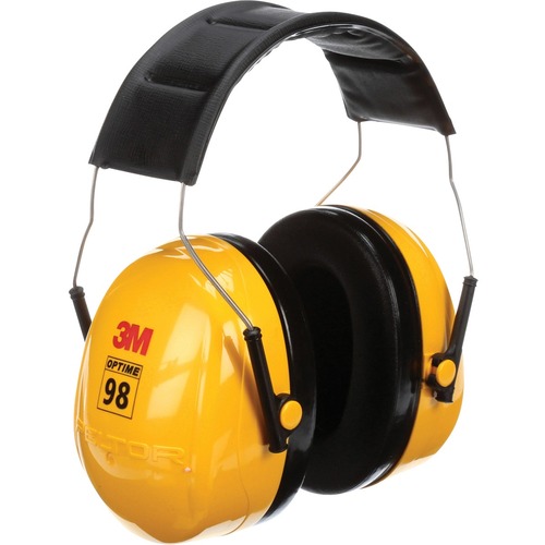 Peltor Optime 98 Earmuffs - Recommended for: Assembly, Cleaning, Demolition, Grinding, Maintenance, Machinery, Sanding, Welding, Automotive, Military, Manufacturing, ... - Noise Reduction, Comfortable, Cushioned, Lightweight, Adjustable Earcup, Foam Face  = MMMH9A