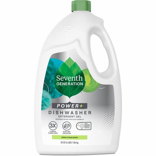 Seventh Generation Ultra Power Plus Dishwasher Detergent - For Dish - 65 fl oz (2 quart) - Fresh Scent - 1 Bottle - Non-toxic, Dye-free