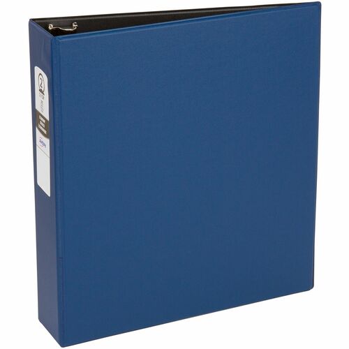 Avery® Economy Binder - 2" Binder Capacity - Letter - 8 1/2" x 11" Sheet Size - 375 Sheet Capacity - 3 x Round Ring Fastener(s) - 2 Internal Pocket(s) - Vinyl - Blue - Recycled - Non Locking Mechanism - 1 Each