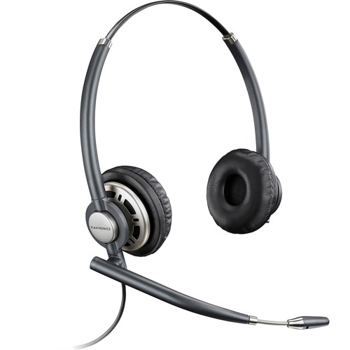 Plantronics HW720 Binaural Headset - Stereo - Wired - Over-the-head - Binaural - Circumaural - Noise Cancelling Microphone - Black - PC Headsets & Accessories - PLN78714101