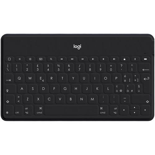 Keys-To-Go Super-Slim and Super-Light Bluetooth Keyboard for iPhone, iPad, and Apple TV - Black - Wireless Connectivity - Bluetooth - Tablet, Smartphone, Smart TV, Tablet, Smartphone, iPhone, iPad, Apple TV - Mechanical Keyswitch - Black