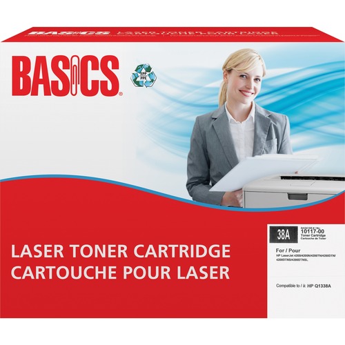 Basics® Remanufactured Laser Cartridge (HP 38A) Black - Laser - 12000 Pages