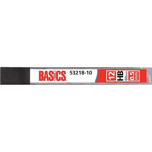 Basics® Pencil Leads 0.5 mm HB 24 packages/box - 0.5 mm Point - HB - 24 Pack