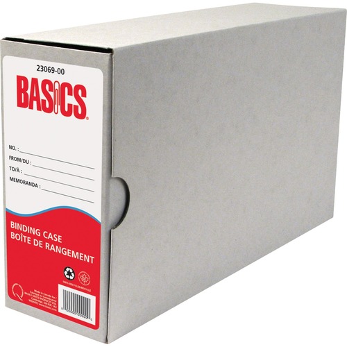Basics® Recycled Binding Cases Note 6/pkg - Grey - 100% Recycled - 6 / Pack