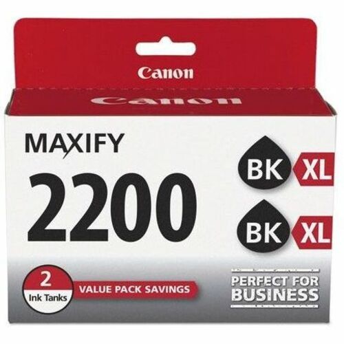 Canon PGI-2200 XL Original High Yield Inkjet Ink Cartridge - Twin-pack - Black - 2 / Pack