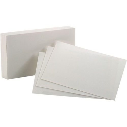 Oxford Index Cards - 8" Divider Width - White Divider - 100 / Pack