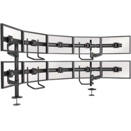 Chief KONTOUR K4G520B Grommet Mount for Flat Panel Display - Black - 19" to 24" Screen Support - 150 lb Load Capacity - 75 x 75, 100 x 100 - VESA Mount Compatible