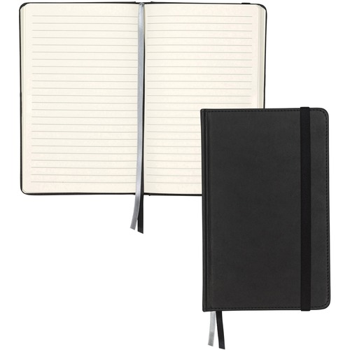 Samsill Classic Journal - 5.25 Inch x 8.25 Inch - Black - Samsill Classic Size Writing Notebook Journal - Hardbound Cover - 5.25 Inch x 8.25 Inch - 120 Ruled Sheets (240 Pages) - Black