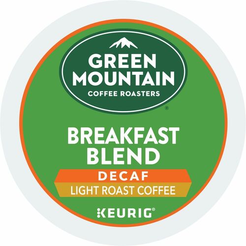 Green Mountain Coffee Roasters® K-Cup Breakfast Blend Decaf Coffee - Compatible with Keurig Brewer - Light - 4 / Carton