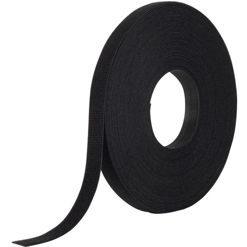 VELCROÂ® ONE-WRAP Tie Bulk Roll - Tie - Black - 1 / Pack Pack - 75 ft Length
