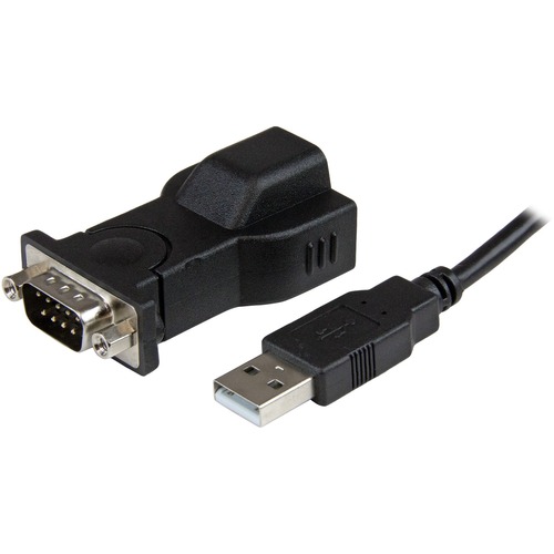 StarTech.com 1 Port USB to RS232 DB9 Serial Adapter with Detachable 6ft ...