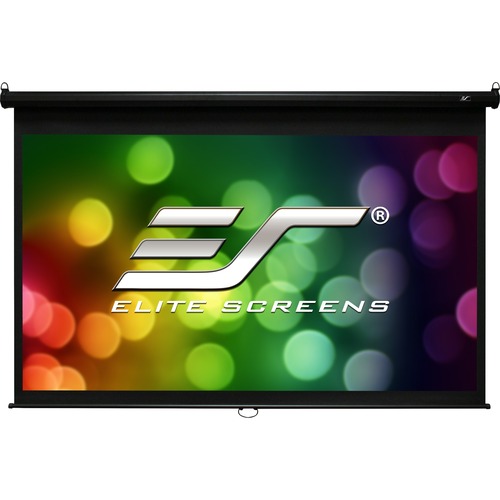 Elite Screens Manual B - 120-INCH 4:3, Manual Pull Down Projector Screen 4K / 8K Ultra HDR 3D Ready with Slow Retract Mechanism, 2-YEAR WARRANTY, M120V"