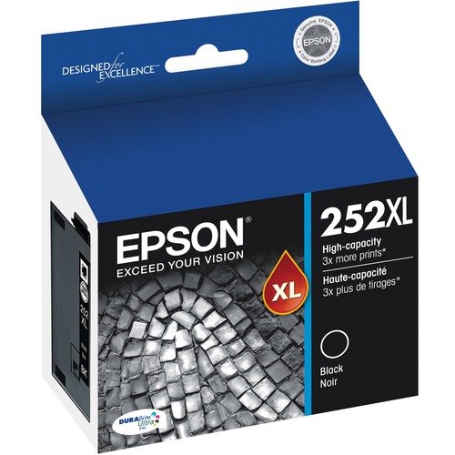 Epson DURABrite Ultra 252XL Original Ink Cartridge - Black - Inkjet - High Yield - 1 Each