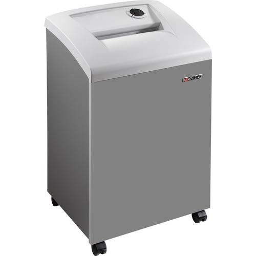 Dahle 40330 Paper Shredder - Non-continuous Shredder - Extreme Cross Cut - 8 Per Pass - 0.031" x 0.438" Shred Size - P-6 - 12 ft/min - 10.25" Throat - 10 Minute Run Time - 20 Minute Cool Down Time - 23 gal Wastebin Capacity - 1416.83 W - Gray