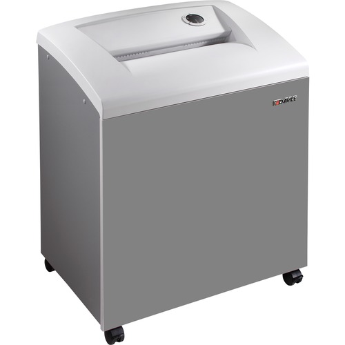 Dahle 40530 Paper Shredder w/Automatic Oiler - Non-continuous Shredder - Extreme Cross Cut - 12 Per Pass - 0.031" x 0.438" Shred Size - P-6 - 15 ft/min - 12" Throat - 10 Minute Run Time - 1 Hour Cool Down Time - 38 gal Wastebin Capacity - 2013.39 W - Gray