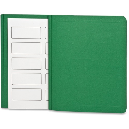 Oxford Letter Recycled Report Cover - 8 1/2" x 11" - 100 Sheet Capacity - Green - 10% Fiber Recycled - 25 / Box