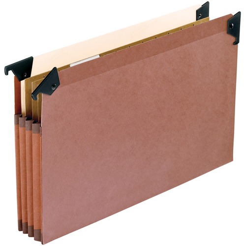 Pendaflex 1/3 Tab Cut Legal Expanding File - 8 1/2" x 14" - 700 Sheet Capacity - 3 1/2" Expansion - 4 Pocket(s) - 3 Divider(s) - Redrope, Fiber - Redrope - 1 Each