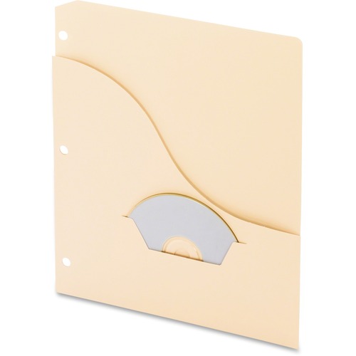 Pendaflex Essentials Letter Pocket Folder - 8 1/2" x 11" - 11 pt. - Ice, Lemon, Blueberry, Strawberry, Lime - Die-cut, Tear Resistant, Water Resistant, CD Holder - 0% Fiber Recycled - 15 / Pack