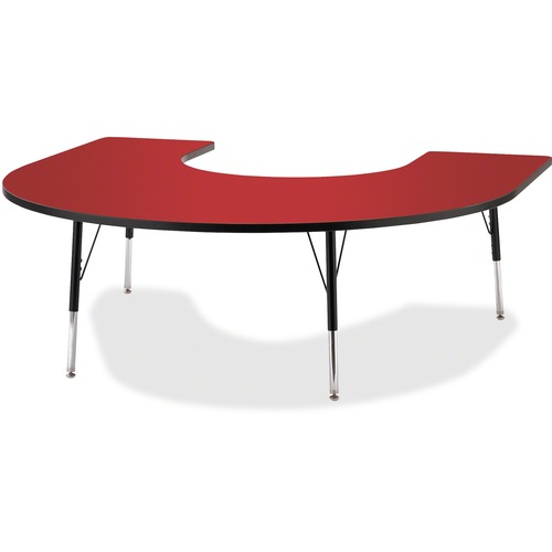 Berries Adult Black Edge Horseshoe Table JNT6445JCA188