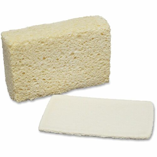 SKILCRAFT® Cellulose Sponge - 1.7" Height x 3.6" Width x 5.7" Depth - 12 / Pack - Cellulose - Natural