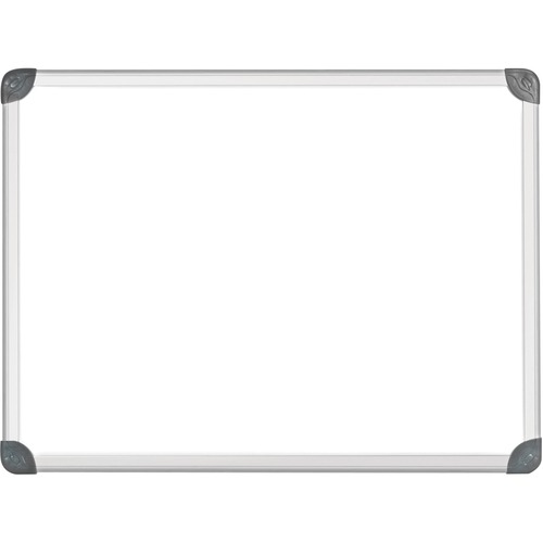 Quartet Euro Magnetic Erase Board - 36" (3 ft) Width x 24" (2 ft) Height - White Surface - Anodized Satin Aluminum Frame - Rectangle - Magnetic Boards - QRT15524